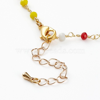 Faceted Glass Beaded Necklaces(NJEW-JN03278)-4