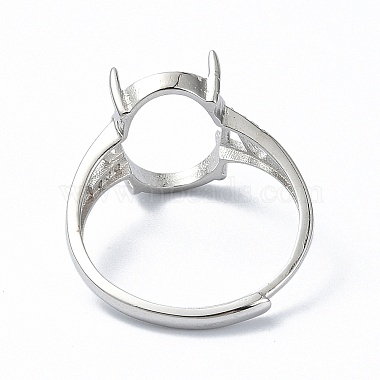 Adjustable 925 Sterling Silver Ring Components(STER-K179-38P)-3