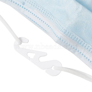 Crochet d'oreille réglable en plastique pour le couverture de bouche(AJEW-TA0017-04)-5