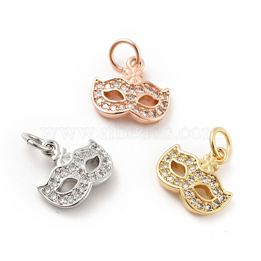 Mixed Color Clear Others Brass+Cubic Zirconia Charms