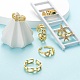 6Pcs 6 Styles Adjustable Brass Micro Pave Clear Cubic Zirconia Cuff Rings(RJEW-LS0001-19G)-5
