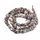 Chapelets de perles de jaspe en peau de léopard naturel(G-S363-032)-2