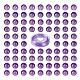 100Pcs 8mm Natural Amethyst Round Beads(DIY-LS0002-40)-2