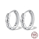 925 Sterling Silver Hoop Earrings(WR7207-3)-1