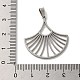 Non-Tarnish 304 Stainless Steel Pendants(STAS-O005-11P)-3