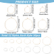 US 120Pcs 12 Style 316 Surgical Stainless Steel Wine Glass Charms Rings(STAS-MA0001-11)-2