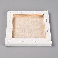 Square Wood Painting Linen Panels, Blank Drawing Boards, for Oil & Acrylic Painting, BurlyWood, 15.2x15x1.5cm, Inner Diameter: 11x10.85cm(AJEW-SZC0002-03D)