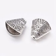 Alloy Bead Cones, Antique Silver, 18x19.5x10mm, Hole: 2mm(X-PALLOY-K238-02AS)
