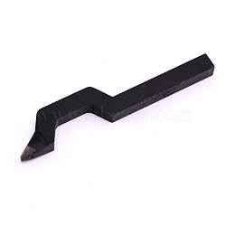 45# Steel Jewelry Puncher, Bent Handle, Black, 78.5x14x6mm, Stamp: 1.2x2mm(TOOL-WH0129-03A)