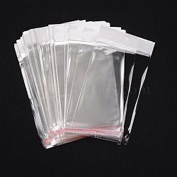 Pearl Film Cellophane Bags, Self-Adhesive Sealing, with Hang Hole, 21x11cm, Unilateral Thickness: 0.023mm, Inner Measure: 16x11cm(OPC024Y)