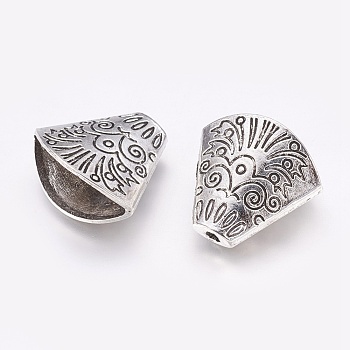 Alloy Bead Cones, Antique Silver, 18x19.5x10mm, Hole: 2mm