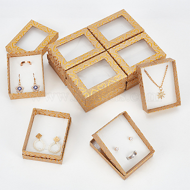 Heart Print Rectangle Paper Storage Gift Boxes with Clear Window(CON-WH0095-36A)-4