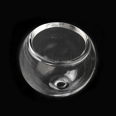 cône de perles de verre transparent(GLAA-G100-01B-01)-3