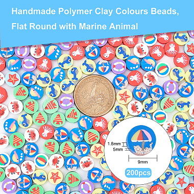 cuentas de colores de arcilla polimérica hechas a mano(CLAY-WH0003-03)-6
