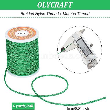 olycraft 10 rollos 10 colores hilos de nailon trenzado(NWIR-OC0001-07)-2