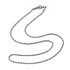 304 из нержавеющей стальной трос цепи ожерелья(X-STAS-M174-014P-B)-4