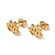 304 Stainless Steel Stud Earrings for Women(EJEW-D053-01G-01)-2