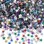 2000Pcs 10 Colors Acrylic Cabochons, Costume Accessories, Star, Mixed Color, 10x9.5x1.5mm, 200pcs/color(OACR-SP0001-52)