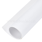 PVC Scrapbook Paper Pad, for DIY Album Scrapbook, Greeting Card, Background Paper, White, 1000x400x0.5mm(AJEW-WH0329-57B)