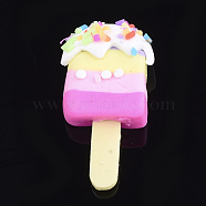 Handmade Polymer Clay Cabochons, Ice Lolly, Colorful, 30~35x15~18x6~11mm(CLAY-S091-09G)