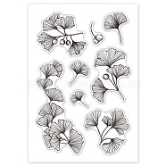 PVC Plastic Stamps, for DIY Scrapbooking, Photo Album Decorative, Cards Making, Stamp Sheets, Leaf Pattern, 16x11x0.3cm(DIY-WH0167-56-15)