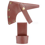 Cowhide Leather Axe Sheath, Hatchet Cover Protector, Camping Accessories, Saddle Brown, 152x106x4mm and 110x70x11mm, 2pcs/set(AJEW-WH0258-253)