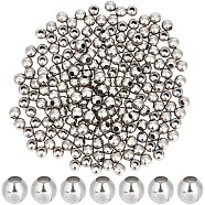 Round 316 Surgical Stainless Steel Spacer Beads, Stainless Steel Color, 3mm, Hole: 1mm, 800pcs/box(STAS-CN0001-40A)