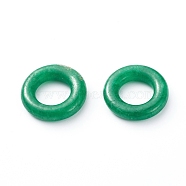 Natural Myanmar Jade/Burmese Jade Beads, Dyed, Ring, 20x5mm, Inner Diameter: 11mm(G-E554-02C)