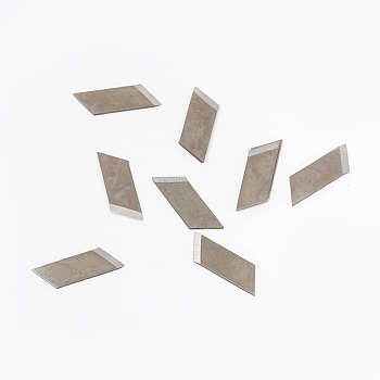 Iron Replacement Blade for Paper Cutter, Linen, 12x4.5x0.4mm, 10pcs/bag