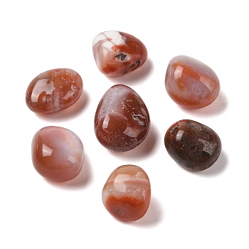 Natural Madagascar Banded Agate Beads, Nuggets, No Hole/Undrilled, Tumbled Stone, 16~24x14~18x6~12mm