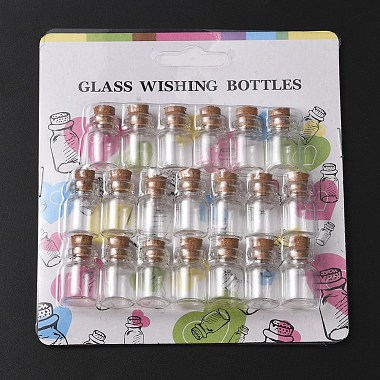 20pcs mini jolies petites bouteilles en verre de pot en verre(AJEW-YW0001-07)-6