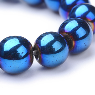 Non-magnetic Synthetic Hematite Beads Strands(G-S096-12mm-7)-2