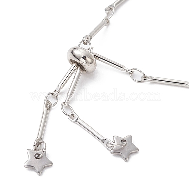 Brass Bar Link Chain Bracelet Making(AJEW-JB01186-01)-4