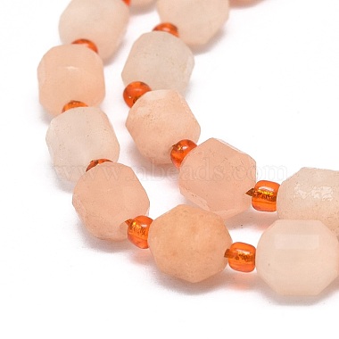 Chapelets de perles en aventurine rouge naturelle(G-O201B-61A)-2