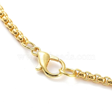 Golden Alloy Rhinestone Pendant Necklaces(NJEW-P284-02G)-3