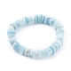 Chips Natural Aquamarine Beads Stretch Bracelets(BJEW-JB05989)-1