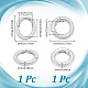 2Pcs 2 Styles 925 Sterling Silver Spring Gate Clasps(STER-NB0001-28)-2