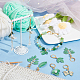 12Pcs 6 Style Alloy Enamel with ABS Plastic Imitation Pearl Pendant Stitch Markers(HJEW-AB00220)-5