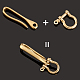 Elite U-Shaped Brass Key Hook Shanckle Clasps(KK-PH0004-97B)-5