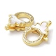 Rack Plating Brass Micro Pave Clear Cubic Zirconia Lobster Claw Clasps(KK-F858-07C-G)-2