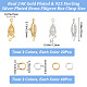40Pcs 2 Colors Horse Eye Brass Filigree Box Clasps(KK-CN0002-28)-2