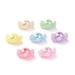 Opaque Acrylic Beads, Candy, Mixed Color, 7.5x14x8mm, Hole: 2.5mm, about 1470pcs/500g(OACR-G014-04)