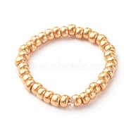 Handmade Rocailles Beads Stretch Rings, Goldenrod, US Size 9 3/4(19.5mm)(RJEW-JR00368-02)