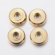Ion Plating(IP) 304 Stainless Steel Spacer Beads, Donut, Golden, 6x1.5mm, Hole: 2mm(STAS-G170-18G)