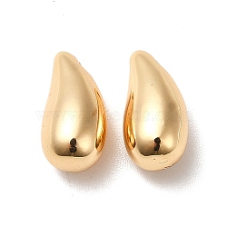 Brass Charms, Long-Lasting Plated, Teardrop, Real 18K Gold Plated, 12x6mm, Hole: 1mm(X-KK-M233-23G)