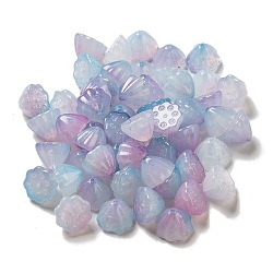 Two Tone Acrylic Beads, Lotus Seedpod, Lilac, 7.5x10.5x10.5mm, Hole: 1.2mm, about 1282pcs/500g(OACR-H039-01B)