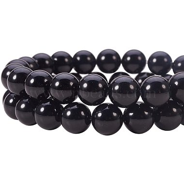 Natural Obsidian Beads Strands(G-PH0028-8mm-14)-4