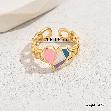 Heart Brass Finger Rings