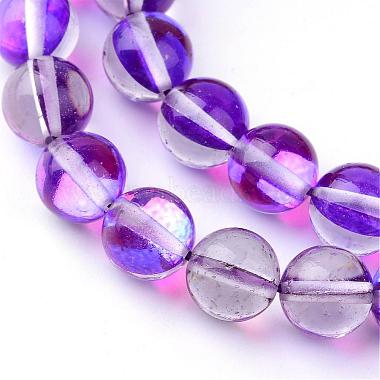 Chapelets de perles en pierre de lune synthétique(G-R375-8mm-B)-2