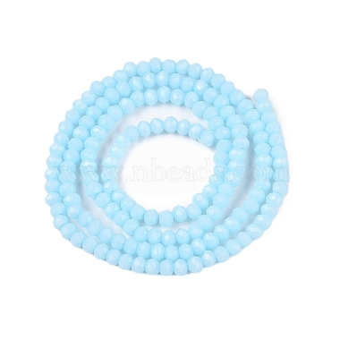 Opaque Solid Color Imitation Jade Glass Beads Strands(EGLA-A044-P1mm-D06)-3